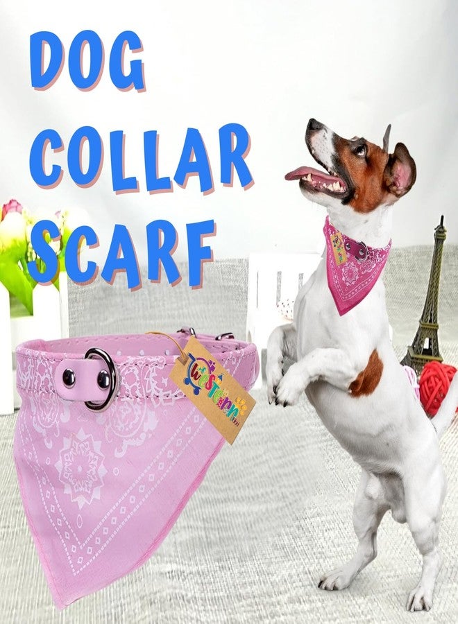 Western Era Stylish Dog Collar Scarf - Adjustable, Comfortable Pet Accessory for Puppy, Kitten, Trendy Bandana, Soft Fabric, Perfect, Special Occasions, Washable, Small Breed (Pink) - Image 2